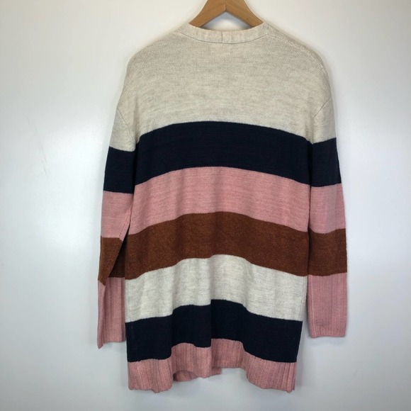 Caslon striped long cardigan sweater - medium - Picture 7 of 11